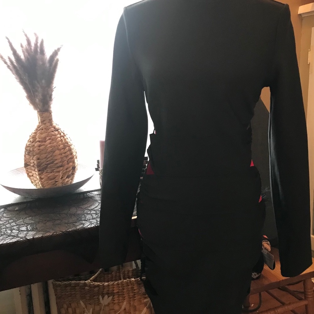Pretty little thing Black-peep hole dress, size 6